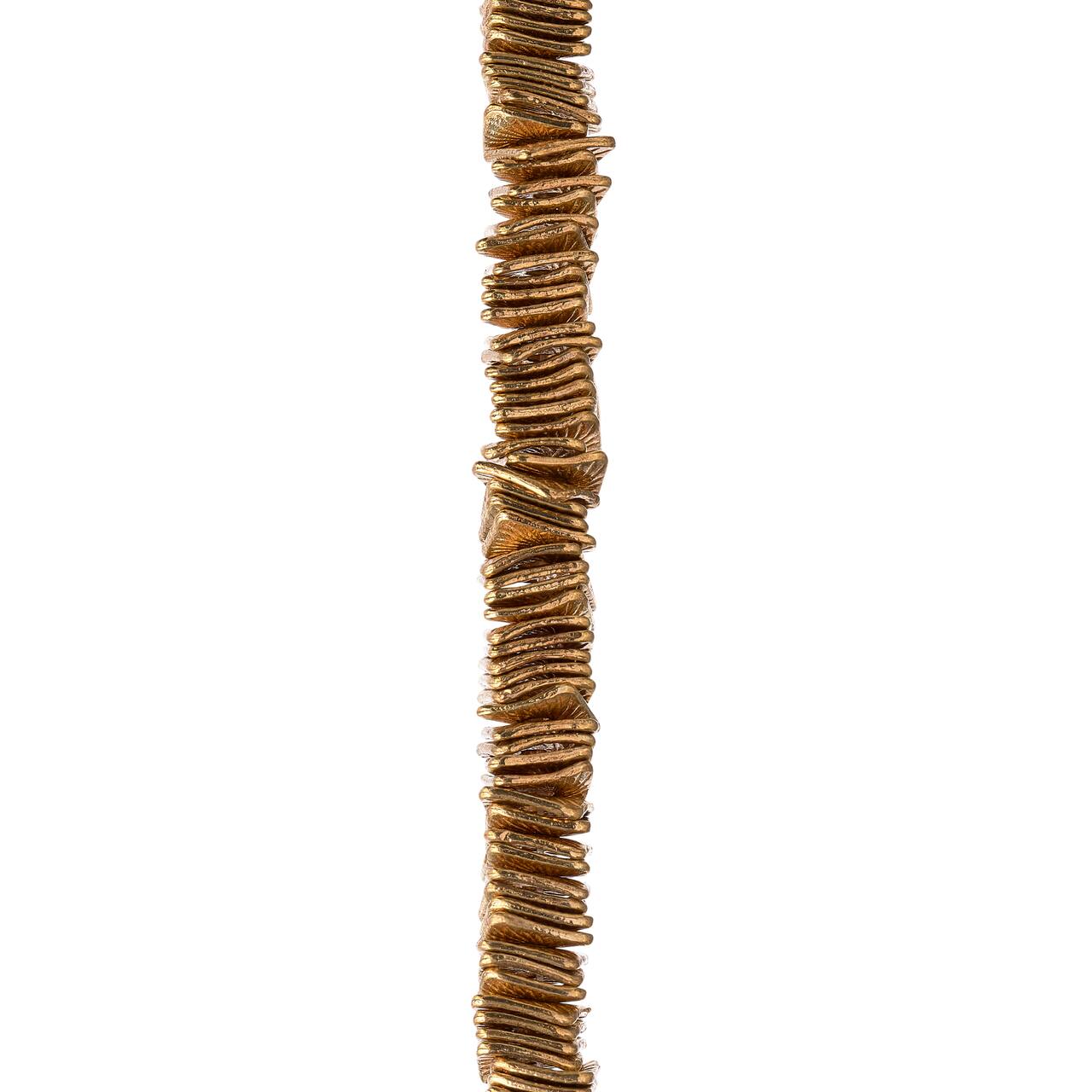 12 Pack: Metal Hammered Square Beads, 6mm by Bead Landing™